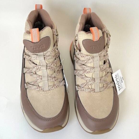 Teva Auroris Boots Waterproof Ankle High Boots Tan Brown Women Size 7 - Picture 5 of 8